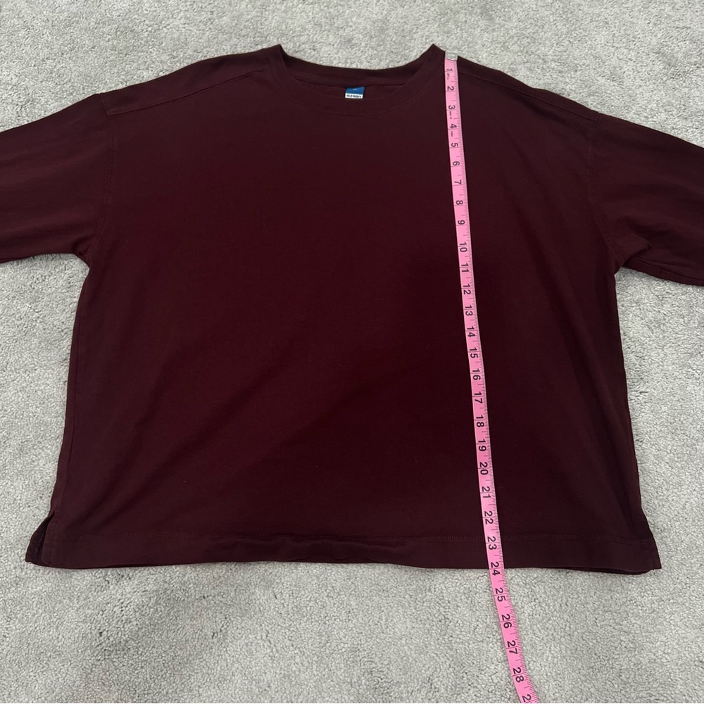 Old Navy 100% Cotton Crew Neck Long Sleeve T-Shirt Women’s Sz XL - Picture 7 of 9
